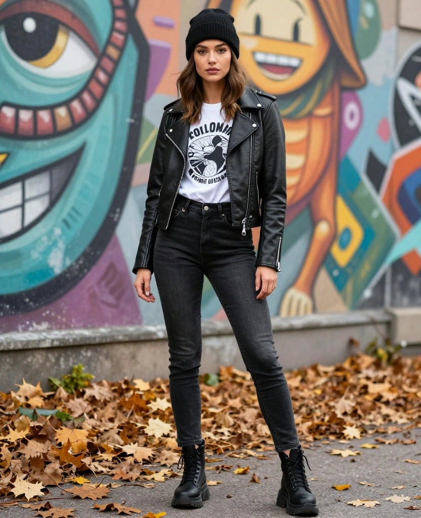 12 Cozy Stockholm Outfits for October That Will Keep You Warm and Stylish! 15 what to wear in Stockholm in October 12 Cozy Stockholm Outfits for October That Will Keep You Warm and Stylish! - 3. Street Style with an Edge 1