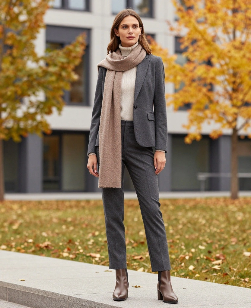 12 Cozy Stockholm Outfits for October That Will Keep You Warm and Stylish! 22 what to wear in Stockholm in October 12 Cozy Stockholm Outfits for October That Will Keep You Warm and Stylish! - 4. Business Casual Elegance 1