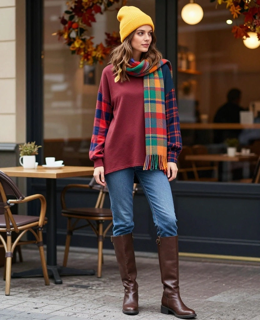 12 Cozy Stockholm Outfits for October That Will Keep You Warm and Stylish! 36 what to wear in Stockholm in October 12 Cozy Stockholm Outfits for October That Will Keep You Warm and Stylish! - 6. Colorful Layers 1