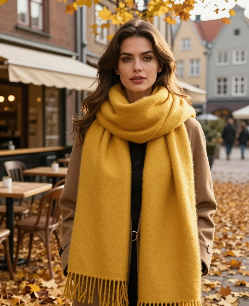12 Fall Fashion Essentials for Your Gdańsk Adventure (You’ll Love #3!) 22 what to wear in Gdańsk in October 12 Fall Fashion Essentials for Your Gdańsk Adventure (You’ll Love #3!) - 4. Elegant Scarves 1