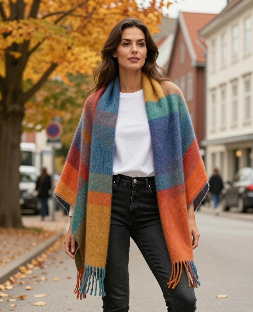12 Fall Outfits for Bergen That’ll Make You the Best-Dressed Tourist (Tip #8 is a Game Changer!) 20 what to wear in Bergen in October 12 Fall Outfits for Bergen That’ll Make You the Best-Dressed Tourist (Tip #8 is a Game Changer!) - 4. Cozy Scarves as Statement Pieces 1