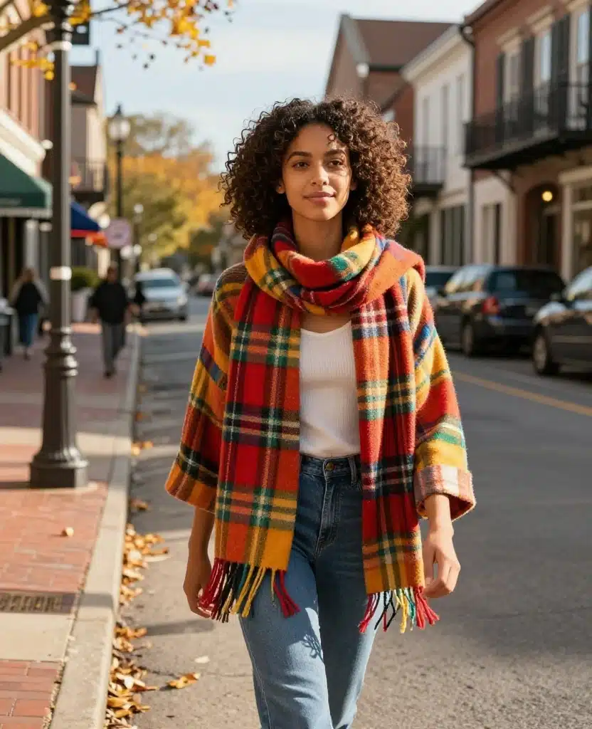 12 Must-Have Clothing Ideas for a Perfect November in St. Augustine! 22 What to Wear in St. Augustine in November 12 Must-Have Clothing Ideas for a Perfect November in St. Augustine! - 4. Vibrant Scarves 1