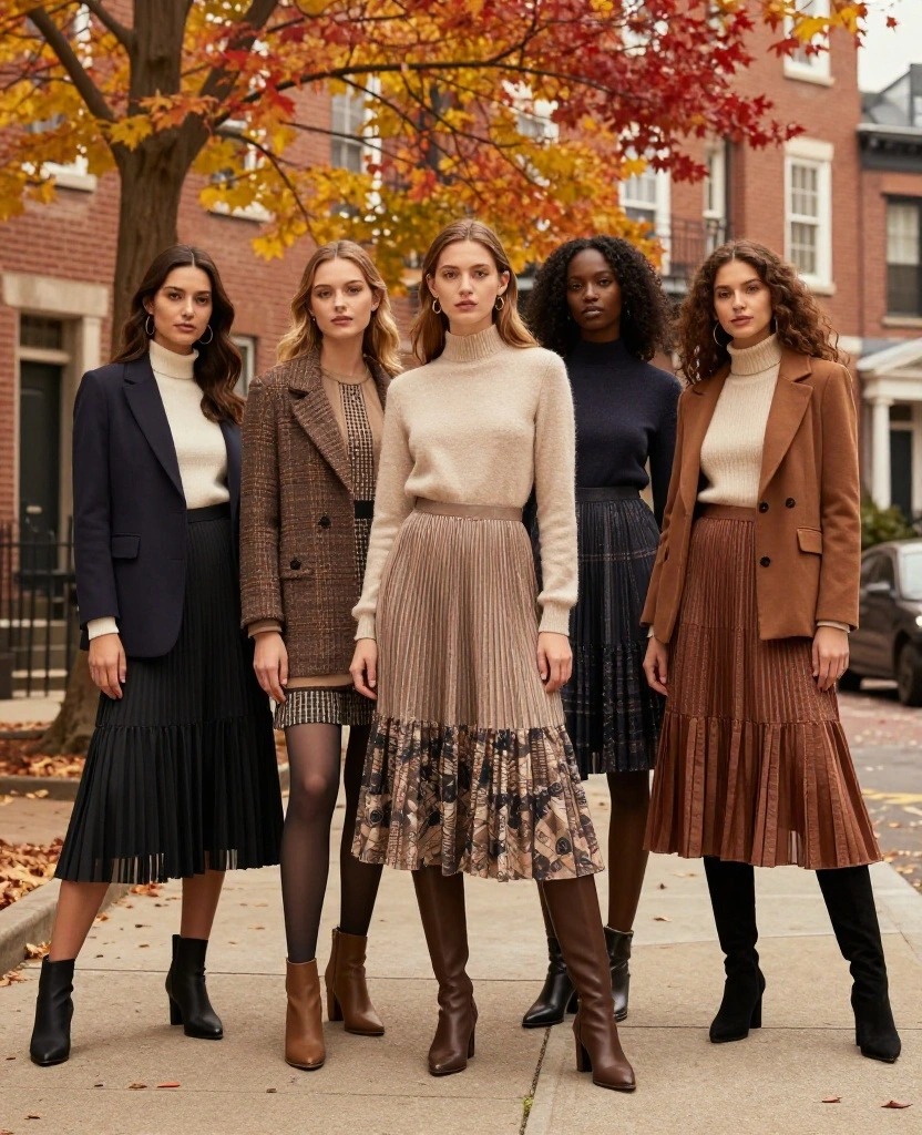 12 Must-Have Philadelphia Outfits for November That Are Both Chic and Cozy! 8 what to wear in Philadelphia in November 12 Must-Have Philadelphia Outfits for November That Are Both Chic and Cozy! - 2. Chic Dresses with Tights and Boots 1