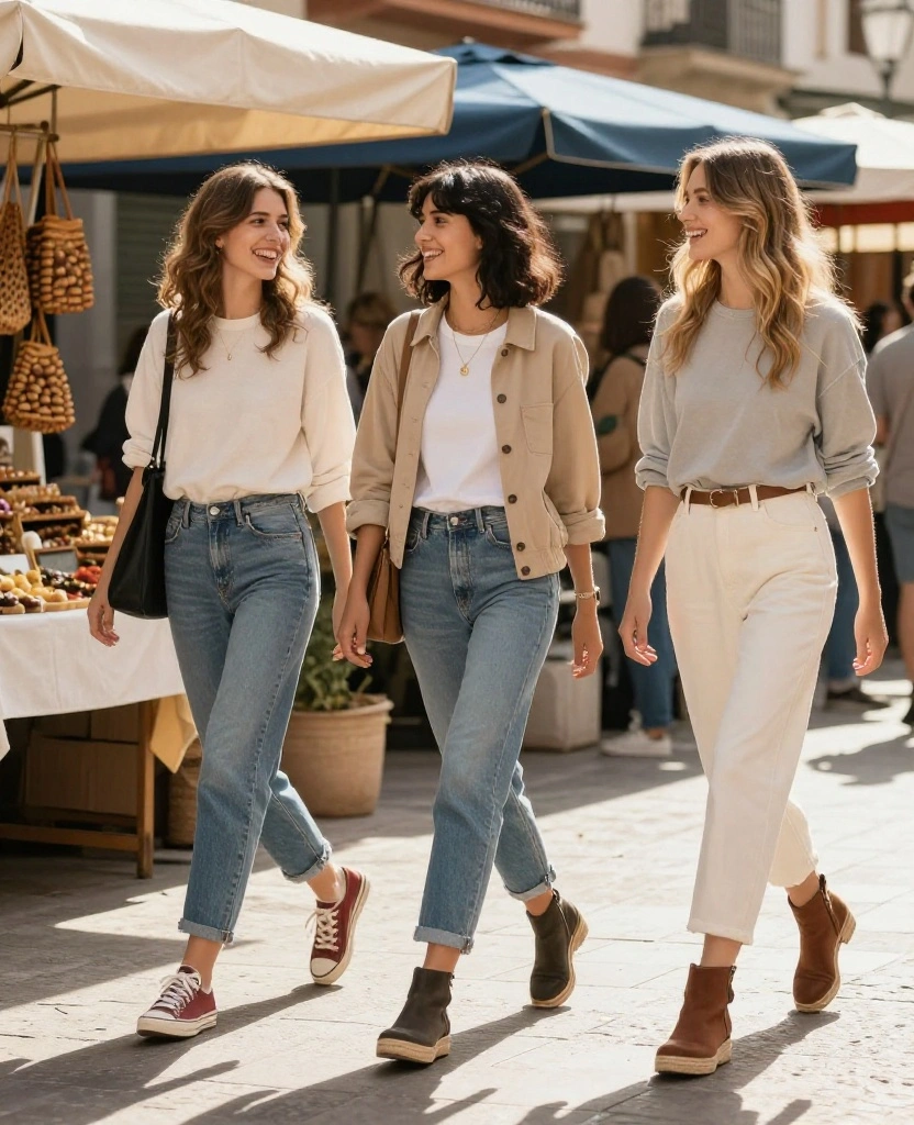 12 October Fashion Tips for Valencia That Will Keep You Stylish and Comfortable (Wait Until You See #8!) 8 What to Wear in Valencia in October 12 October Fashion Tips for Valencia That Will Keep You Stylish and Comfortable (Wait Until You See #8!) - 2. Go for Comfortable Footwear 1