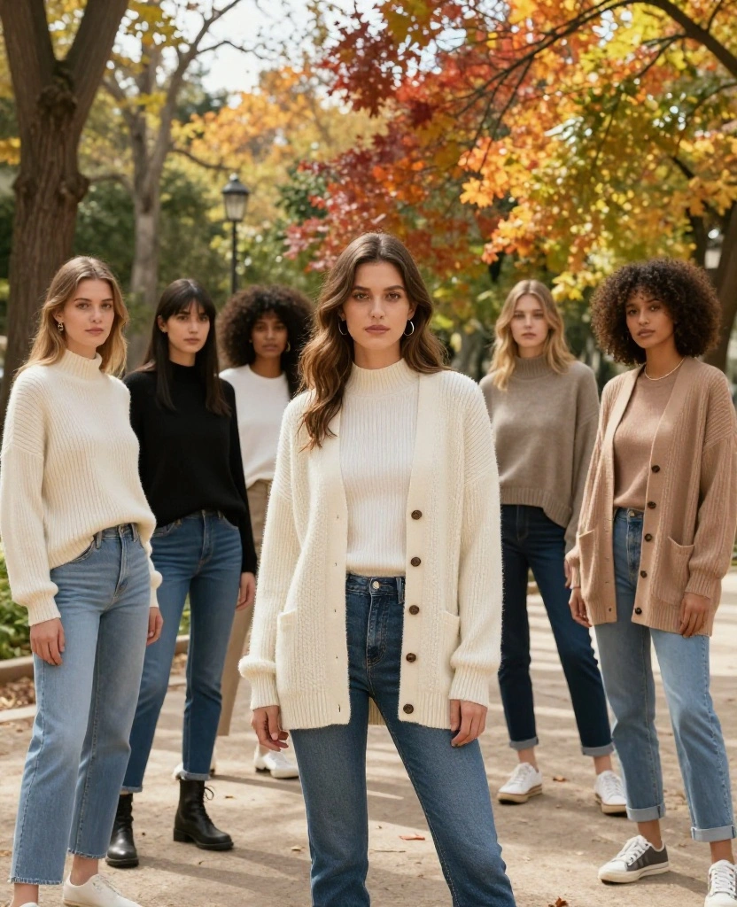 12 October Fashion Tips for Valencia That Will Keep You Stylish and Comfortable (Wait Until You See #8!) 27 What to Wear in Valencia in October 12 October Fashion Tips for Valencia That Will Keep You Stylish and Comfortable (Wait Until You See #8!) - 5. Layer with Light Sweaters 1