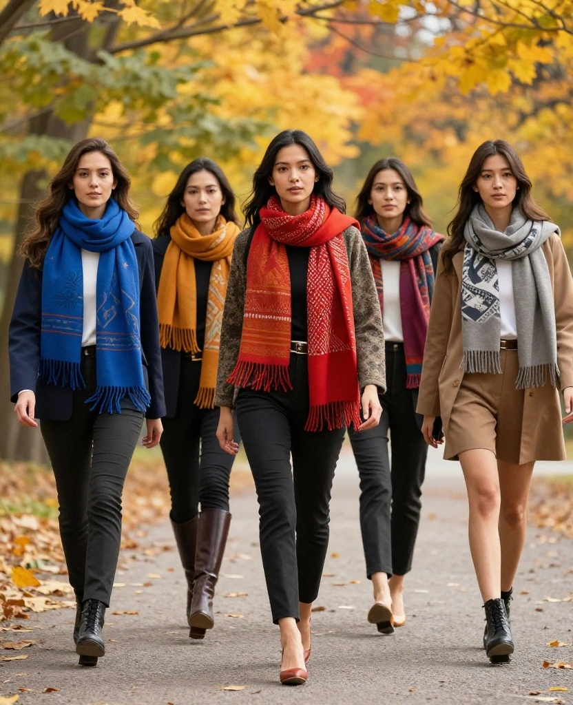 12 Trendy Fall Fashion Picks for Your Montréal October Adventure (You’ll Love #3!) 15 What to Wear in Montréal in October 12 Trendy Fall Fashion Picks for Your Montréal October Adventure (You’ll Love #3!) - 3. Statement Scarves 1