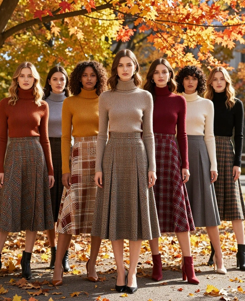 12 Trendy Fall Fashion Picks for Your Montréal October Adventure (You’ll Love #3!) 57 What to Wear in Montréal in October 12 Trendy Fall Fashion Picks for Your Montréal October Adventure (You’ll Love #3!) - 9. Midi Skirts 1