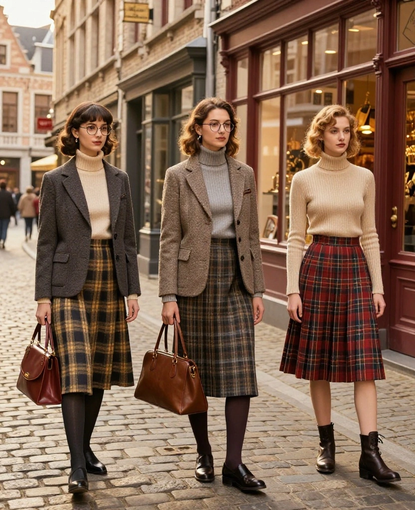 12 Trendy Fall Looks for Your Ghent Adventure This October! 8 what to wear in Ghent in October 12 Trendy Fall Looks for Your Ghent Adventure This October! - 2. Vintage-Inspired Chic 1