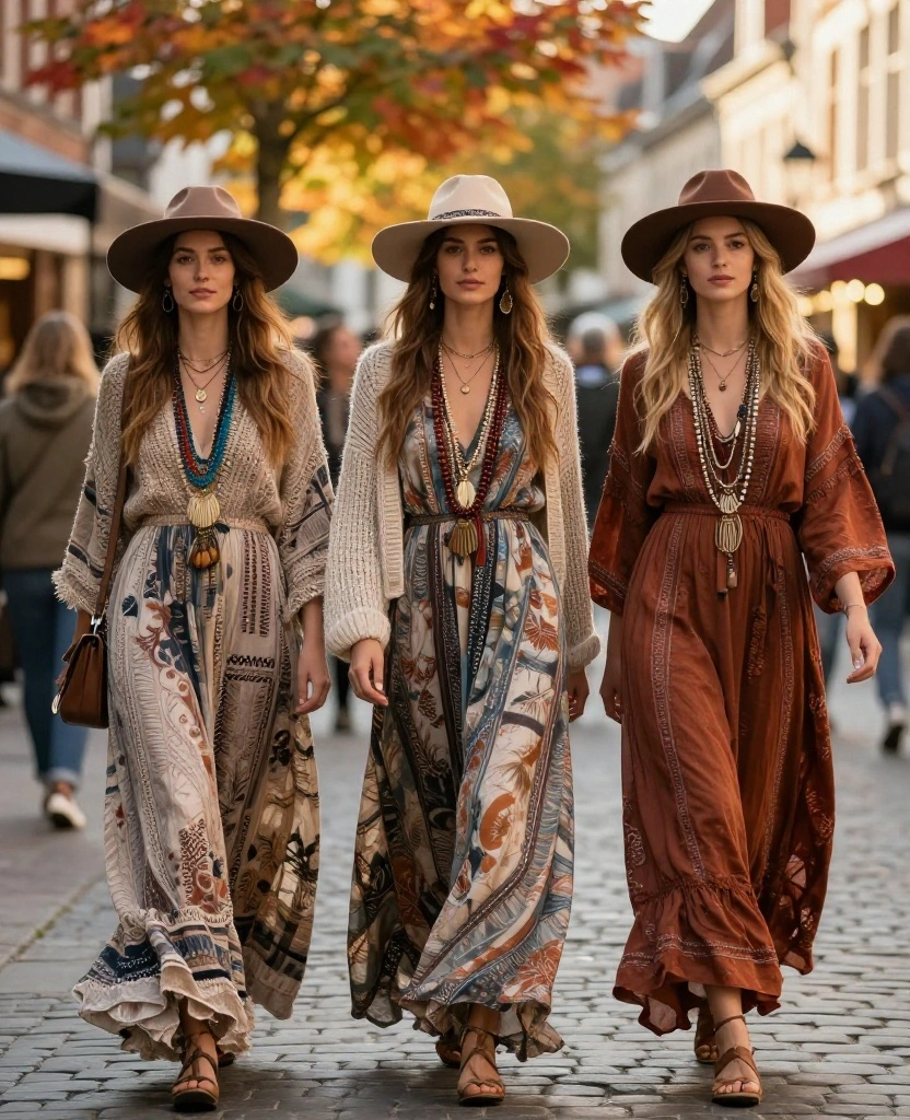 12 Trendy Fall Looks for Your Ghent Adventure This October! 29 what to wear in Ghent in October 12 Trendy Fall Looks for Your Ghent Adventure This October! - 5. Bohemian Layers with a Modern Twist 1