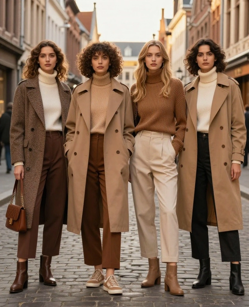 12 Trendy Fall Looks for Your Ghent Adventure This October! 52 what to wear in Ghent in October 12 Trendy Fall Looks for Your Ghent Adventure This October! - 8. Monochromatic Magic 1