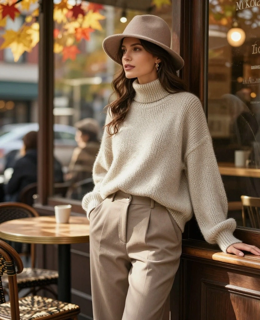 12 Trendy October Fashion Tips for Toronto That Will Turn Heads! 8 What to Wear in Toronto in October 12 Trendy October Fashion Tips for Toronto That Will Turn Heads! - 2. Cozy Knitwear for Comfort 1