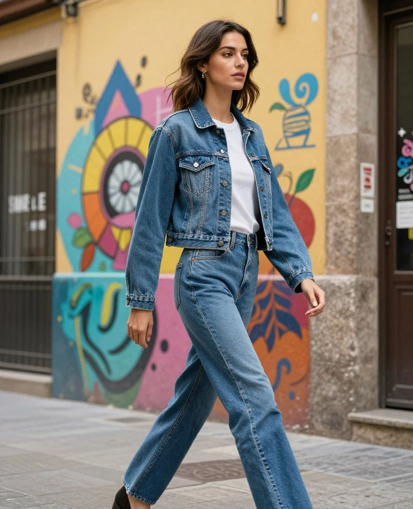 13 Chic Fall Fashion Ideas for Your Madrid Trip in October (Don't Miss #9!) 82 What to Wear in Madrid in October 13 Chic Fall Fashion Ideas for Your Madrid Trip in October (Don't Miss #9!) - 12. Denim on Denim 1