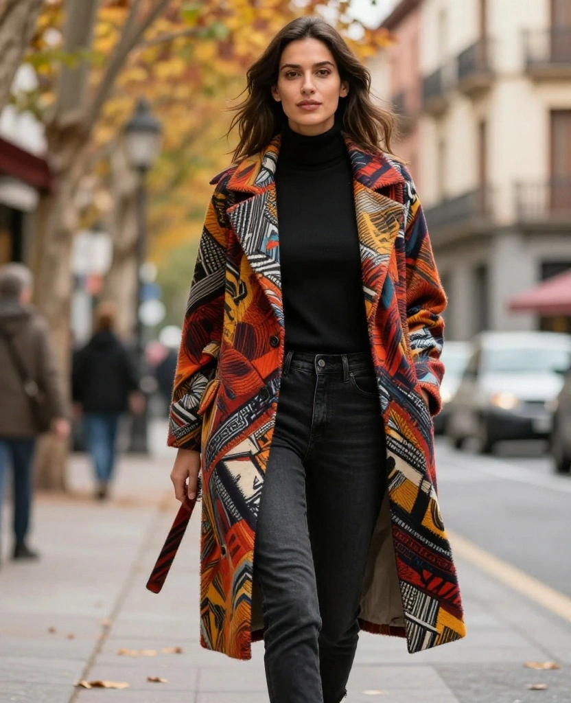 13 Chic Fall Fashion Ideas for Your Madrid Trip in October (Don't Miss #9!) 22 What to Wear in Madrid in October 13 Chic Fall Fashion Ideas for Your Madrid Trip in October (Don't Miss #9!) - 4. Statement Outerwear 1