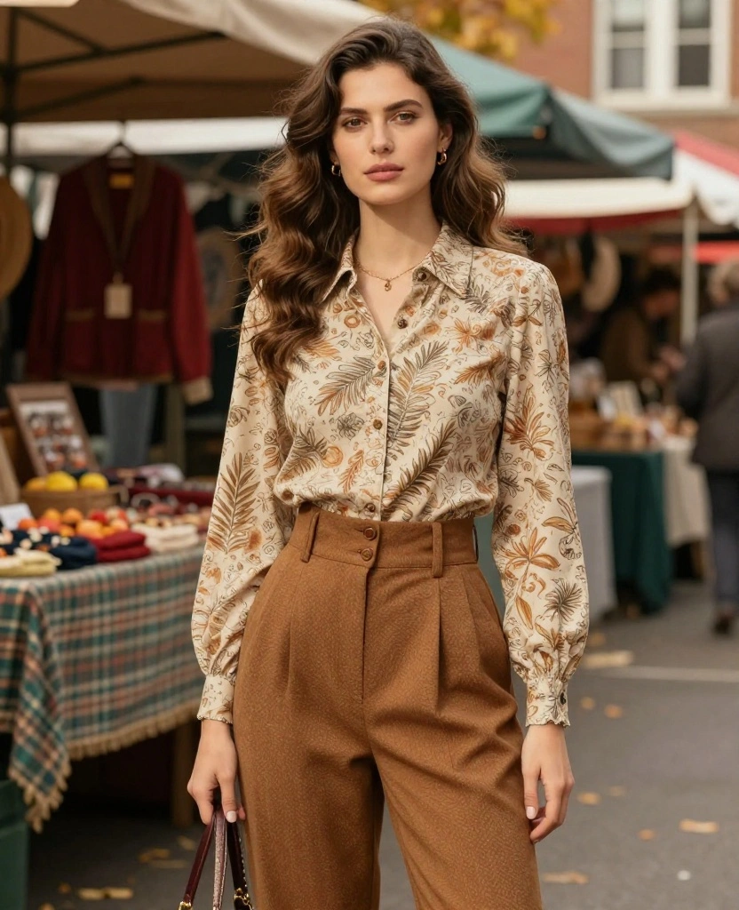 13 Eco-Friendly Outfit Ideas for a Green October in Halifax 15 what to wear in Halifax in October 13 Eco-Friendly Outfit Ideas for a Green October in Halifax - 3. Vintage-Inspired Outfit with Sustainable Accessories 1