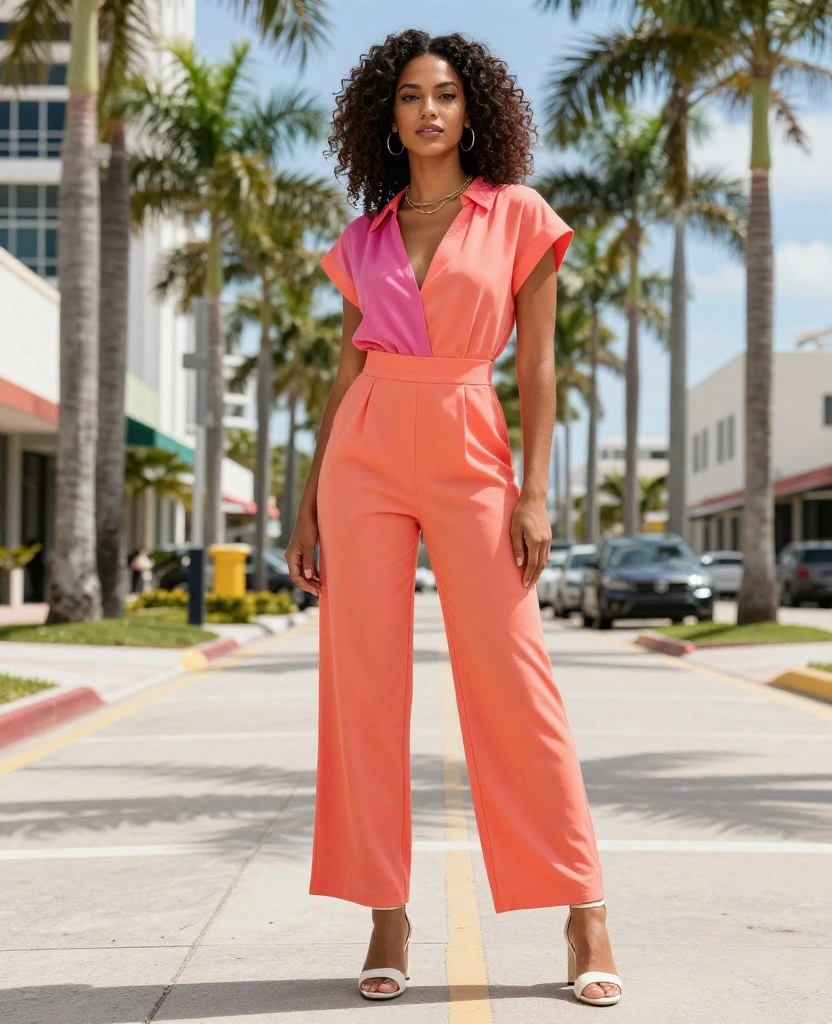 13 Effortless Outfits for a November Day in Fort Lauderdale 15 what to wear in Fort Lauderdale in November 13 Effortless Outfits for a November Day in Fort Lauderdale - 3. Chic Jumpsuit 1