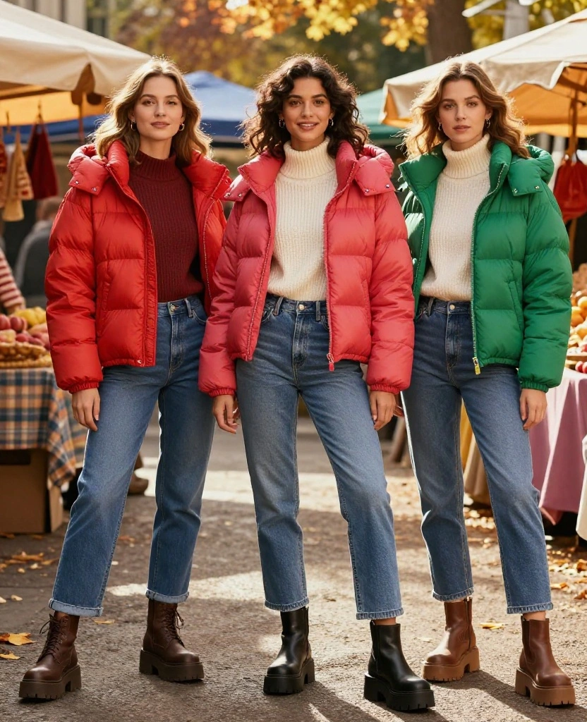 13 Must-Have Outfits for Exploring Hamburg in October (You’ll Love #7!) 59 what to wear in Hamburg in October 13 Must-Have Outfits for Exploring Hamburg in October (You’ll Love #7!) - 9. Playful Puffer Jacket 1