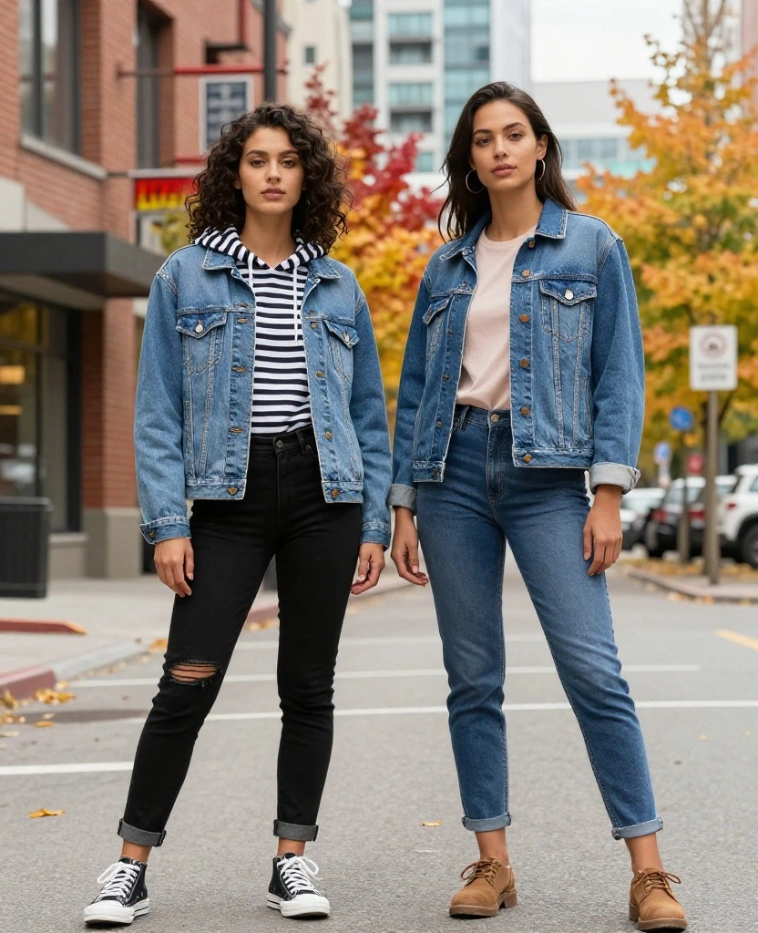 13 Travel Outfits for Anchorage in October That Will Keep You Comfy While Exploring! 82 What to Wear in Anchorage in October 13 Travel Outfits for Anchorage in October That Will Keep You Comfy While Exploring! - 12. Urban Cool: Denim Jackets 1