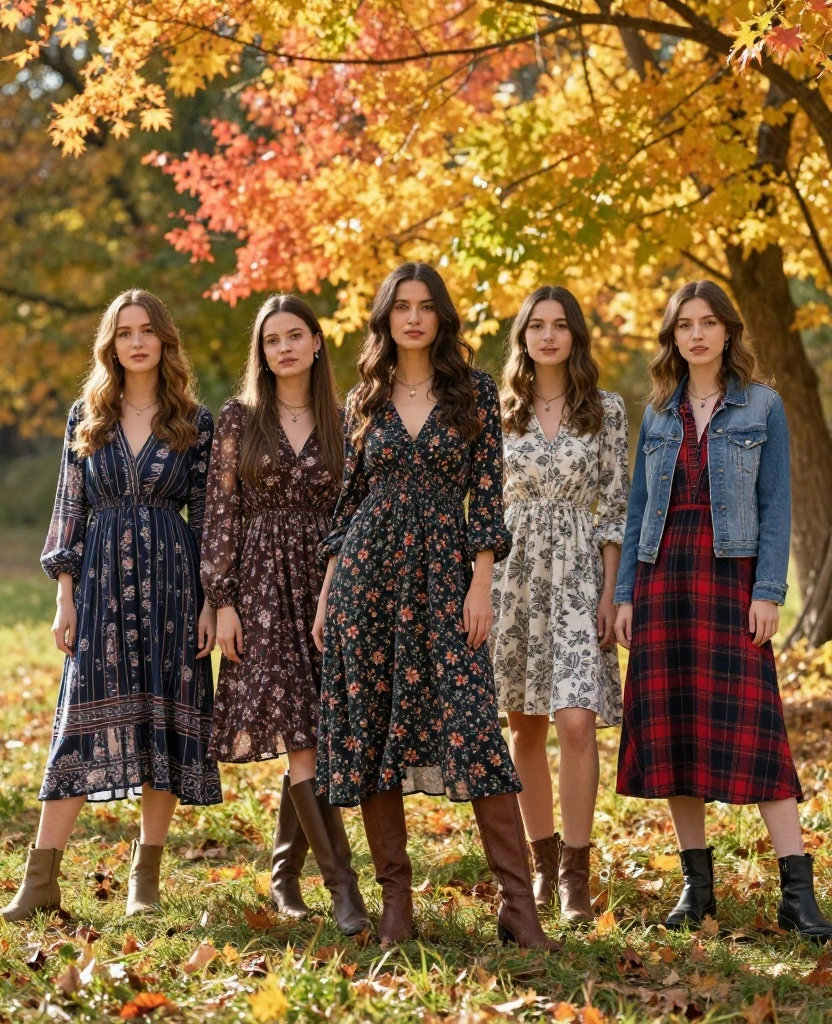 13 Travel Outfits for Anchorage in October That Will Keep You Comfy While Exploring! 15 What to Wear in Anchorage in October 13 Travel Outfits for Anchorage in October That Will Keep You Comfy While Exploring! - 3. Effortlessly Elegant: Long Sleeved Dresses 1