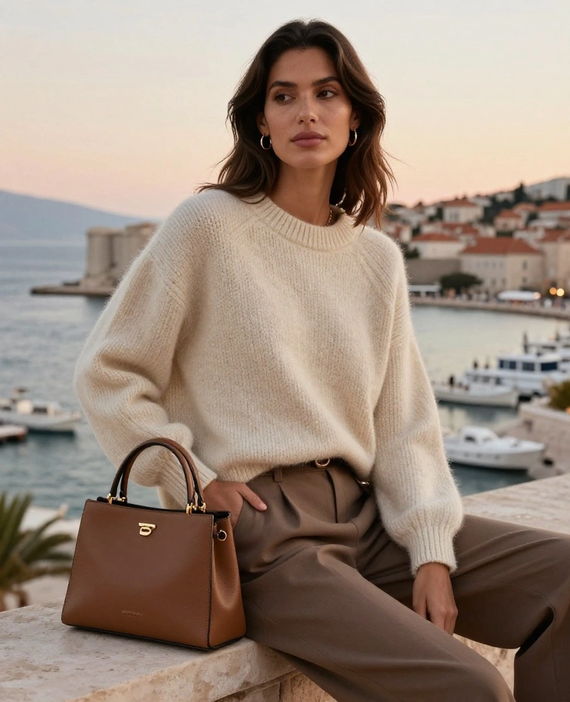 14 Chic Travel Outfits for Split in October (Perfect for Every Occasion!) 36 what to wear in Split in October 14 Chic Travel Outfits for Split in October (Perfect for Every Occasion!) - 6. Cozy Knit Sweaters with Tailored Trousers 1