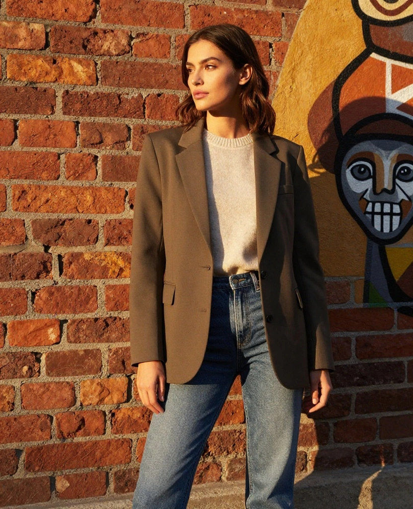 14 Chic Wrocław Outfits for October That Will Elevate Your Travel Style! 8 what to wear in Wrocław in October 14 Chic Wrocław Outfits for October That Will Elevate Your Travel Style! - 2. Tailored Blazer and Jeans 1