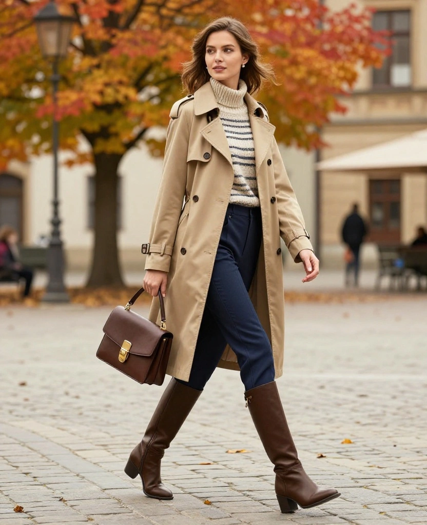 14 Chic Wrocław Outfits for October That Will Elevate Your Travel Style! 22 what to wear in Wrocław in October 14 Chic Wrocław Outfits for October That Will Elevate Your Travel Style! - 4. The Classic Trench Coat 1