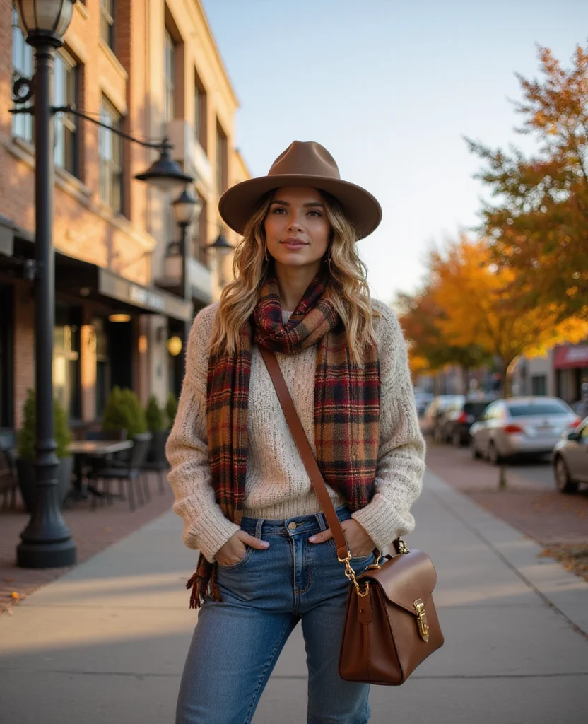 14 Layering Hacks for Houston's October Weather That Will Keep You Stylish! 15 What to Wear in Houston in October 14 Layering Hacks for Houston's October Weather That Will Keep You Stylish! - 3. Layered Textures with Chunky Knit Sweaters 1
