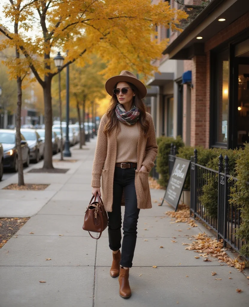 14 Layering Hacks for Houston's October Weather That Will Keep You Stylish! 29 What to Wear in Houston in October 14 Layering Hacks for Houston's October Weather That Will Keep You Stylish! - 5. Layering With Long Cardigans 1