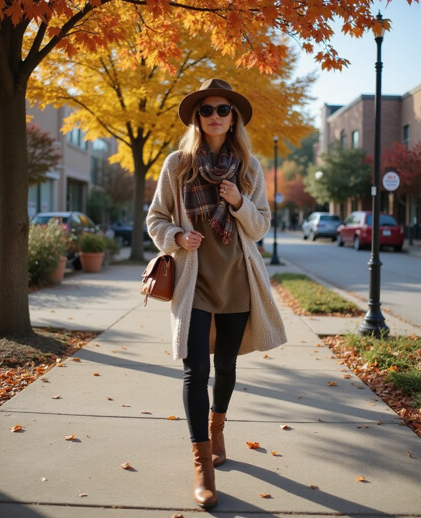 14 Layering Hacks for Houston's October Weather That Will Keep You Stylish! 52 What to Wear in Houston in October 14 Layering Hacks for Houston's October Weather That Will Keep You Stylish! - 8. Layering with Tunics and Leggings 1