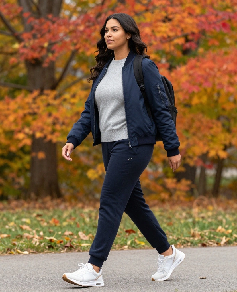 14 Trendy Outfits to Rock in Québec City This October (You’ll Love #6!) 29 What to Wear in Québec City in October 14 Trendy Outfits to Rock in Québec City This October (You’ll Love #6!) - 5. Sporty Chic with Joggers 1
