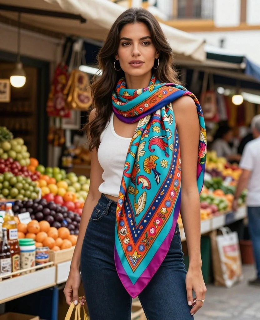 14 Trendy Outfits to Rock in Seville This October (Warning: #9 Is a Game Changer!) 92 What to Wear in Seville in October 14 Trendy Outfits to Rock in Seville This October (Warning: #9 Is a Game Changer!) - 14. The Perfect Wrap: Scarves that Make a Statement 1