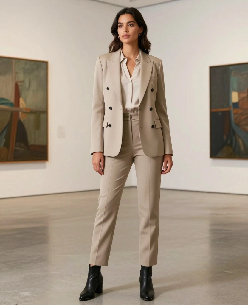 14 Trendy Outfits to Rock in Seville This October (Warning: #9 Is a Game Changer!) 15 What to Wear in Seville in October 14 Trendy Outfits to Rock in Seville This October (Warning: #9 Is a Game Changer!) - 3. Chic Tailored Trousers and Blazers 1