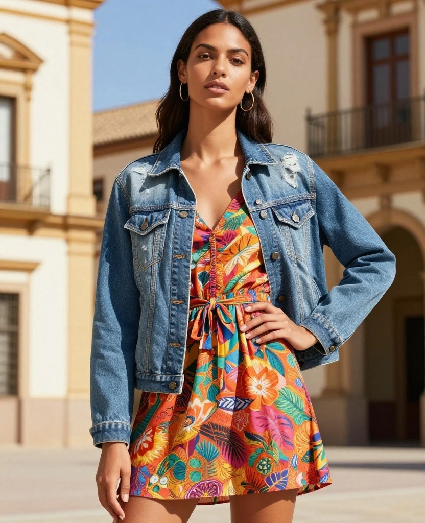 14 Trendy Outfits to Rock in Seville This October (Warning: #9 Is a Game Changer!) 29 What to Wear in Seville in October 14 Trendy Outfits to Rock in Seville This October (Warning: #9 Is a Game Changer!) - 5. Trendy Denim Jackets for Layering 1