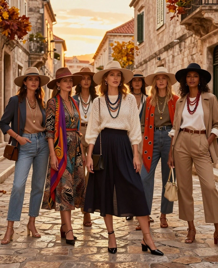 15 Chic Looks to Rock in Kotor This October (Especially #8!) 27 what to wear in Kotor in October 15 Chic Looks to Rock in Kotor This October (Especially #8!) - 5. The Power of Accessories 1