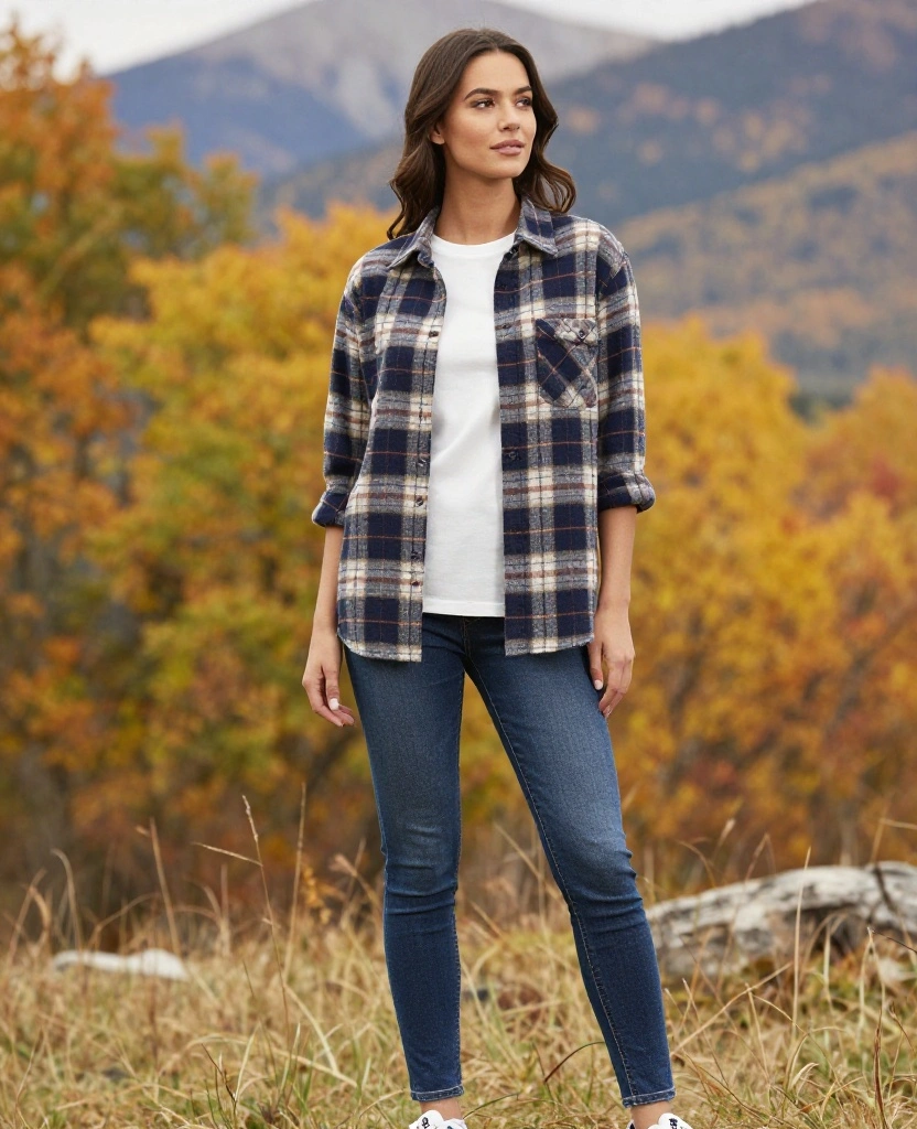 15 Cozy Layering Ideas for a Perfect Jasper October Adventure (Don't Miss #4!) 8 What to Wear in Jasper in October 15 Cozy Layering Ideas for a Perfect Jasper October Adventure (Don't Miss #4!) - 2. Flannel Shirts and Layered Tees 1