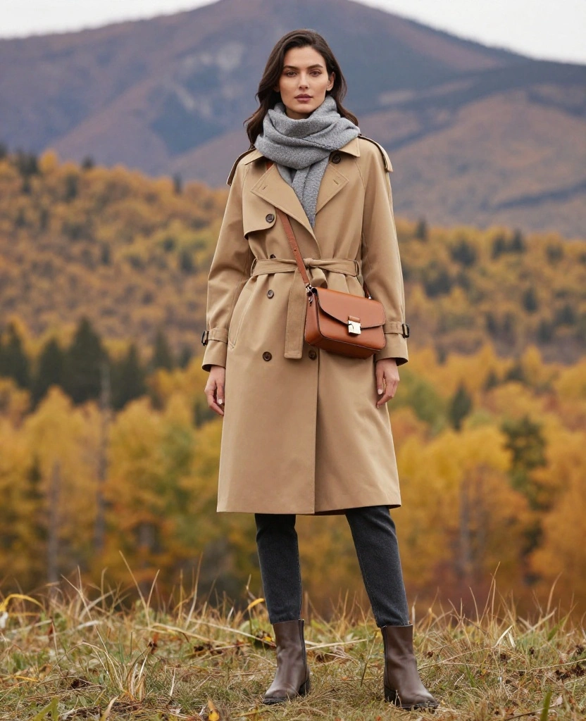 15 Cozy Layering Ideas for a Perfect Jasper October Adventure (Don't Miss #4!) 22 What to Wear in Jasper in October 15 Cozy Layering Ideas for a Perfect Jasper October Adventure (Don't Miss #4!) - 4. Chic Trench Coats with Chunky Scarves (Don't Miss This!) 1