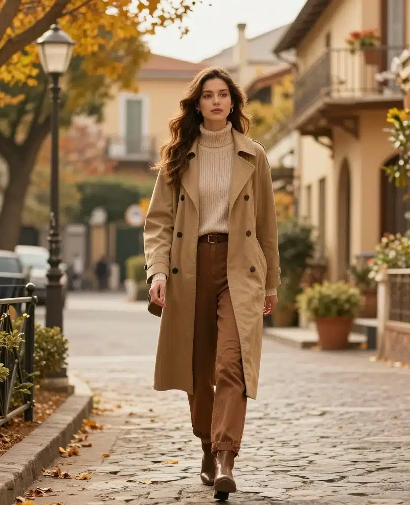 15 Essential Outfit Ideas for Enjoying Naples in November (Don’t Miss #9!) 92 What to Wear in Naples in November 15 Essential Outfit Ideas for Enjoying Naples in November (Don’t Miss #9!) - 14. Embrace Earthy Tones 1