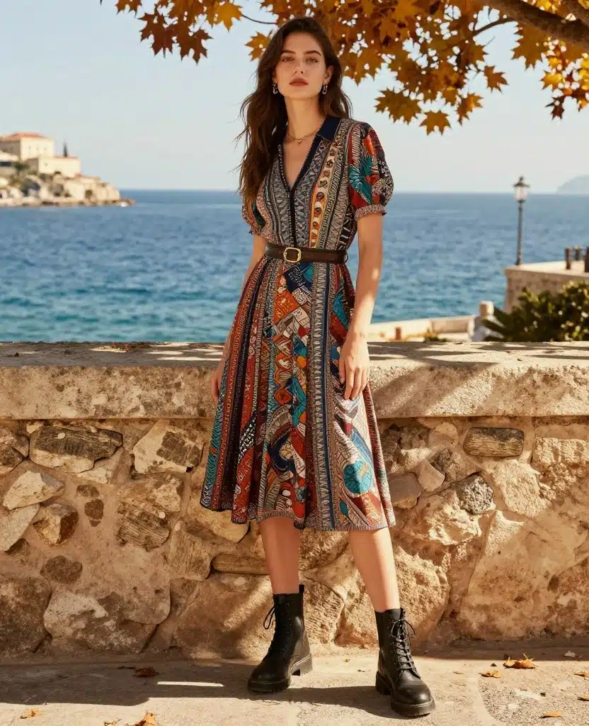 15 Essential Outfit Ideas for Enjoying Naples in November (Don’t Miss #9!) 15 What to Wear in Naples in November 15 Essential Outfit Ideas for Enjoying Naples in November (Don’t Miss #9!) - 3. Trendy Skirt and Boots 1