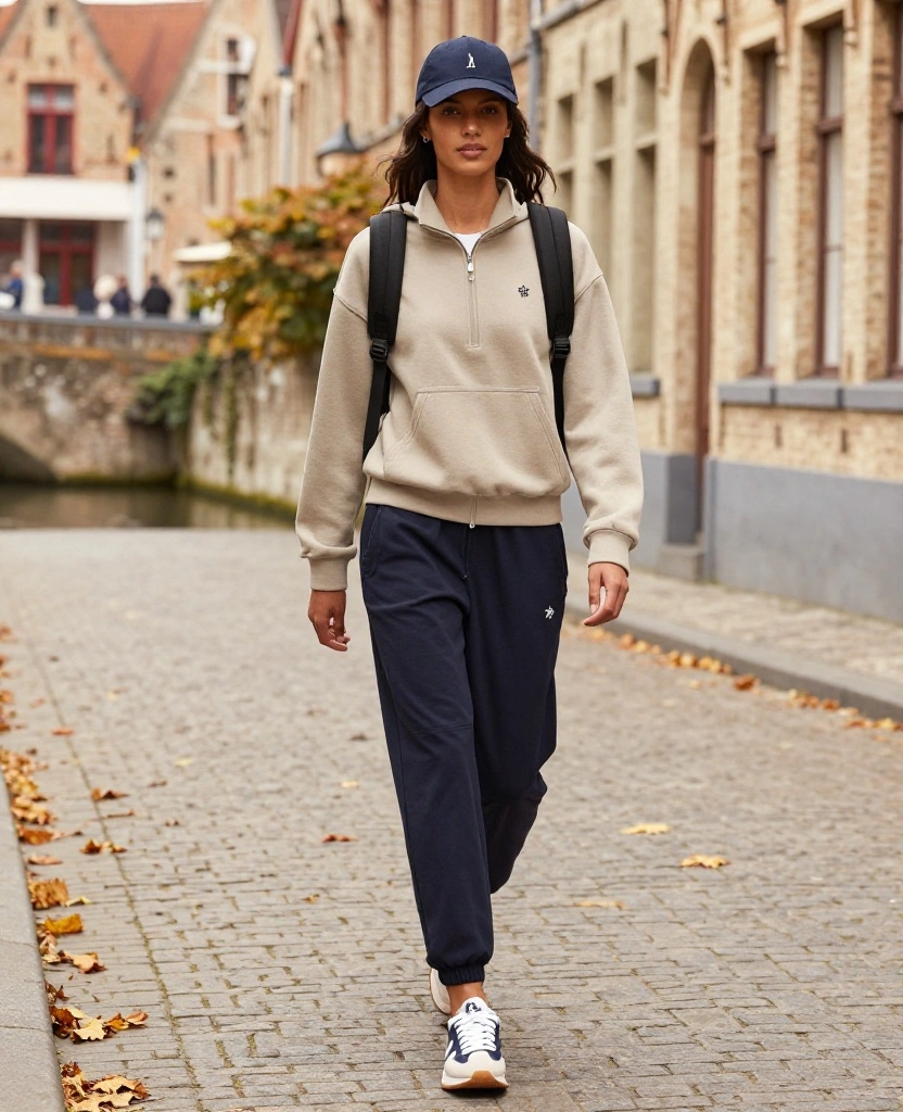 15 Fabulous Fall Outfits for Bruges You Need to Try This October! 88 what to wear in Bruges in October 15 Fabulous Fall Outfits for Bruges You Need to Try This October! - 13. Sporty Tracksuit 1
