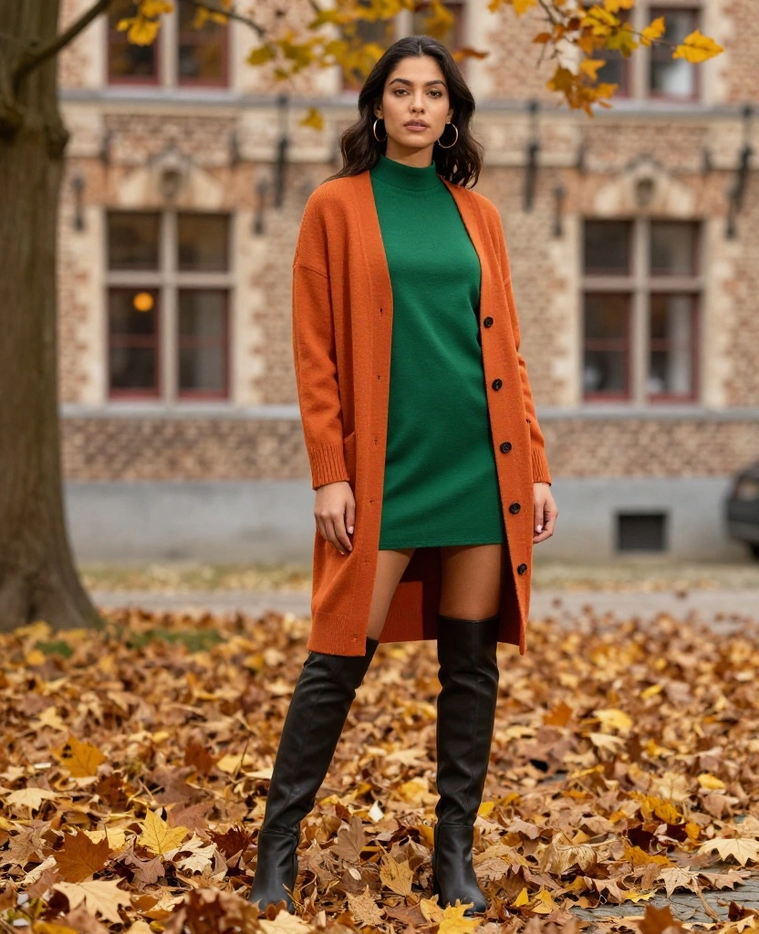 15 Fabulous Fall Outfits for Bruges You Need to Try This October! 36 what to wear in Bruges in October 15 Fabulous Fall Outfits for Bruges You Need to Try This October! - 6. Autumnal Color Blocking 1