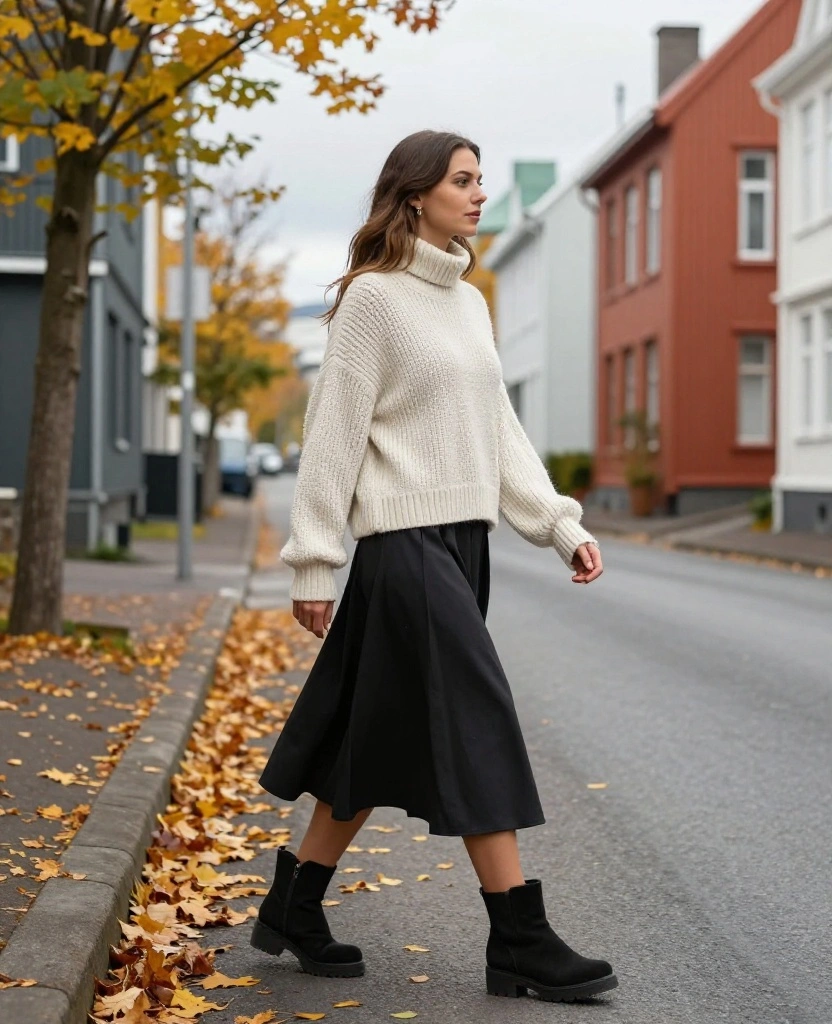 15 Fall Fashion Essentials for Reykjavík in October (Get Ready for Cozy Vibes!) 22 what to wear in Reykjavík in October 15 Fall Fashion Essentials for Reykjavík in October (Get Ready for Cozy Vibes!) - 4. Hefty Boots 1