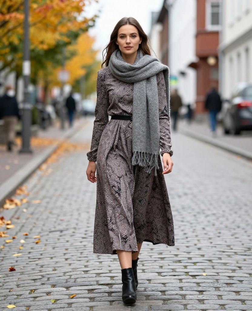 15 Fall Fashion Essentials for Reykjavík in October (Get Ready for Cozy Vibes!) 55 what to wear in Reykjavík in October 15 Fall Fashion Essentials for Reykjavík in October (Get Ready for Cozy Vibes!) - 9. Midi Dresses 1