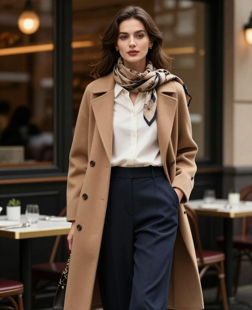 15 Must-Have Autumn Looks for Frankfurt That Are Perfect for Layering! 96 what to wear in Frankfurt in October 15 Must-Have Autumn Looks for Frankfurt That Are Perfect for Layering! - 14. Sophisticated Layers: Tailored Coats and Classic Pieces 1