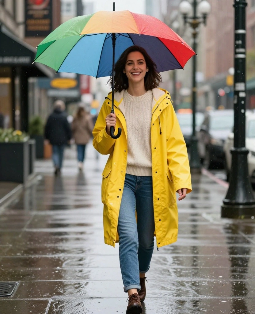 15 Seattle November Outfits That Are Stylish, Warm, and Totally Rain-Ready! 66 what to wear in Seattle in November 15 Seattle November Outfits That Are Stylish, Warm, and Totally Rain-Ready! - 10. Colorful Raincoats to Brighten Up Gray Days 1