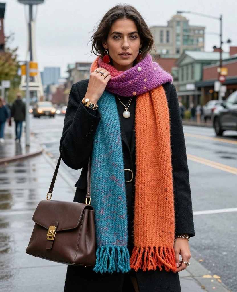 15 Seattle November Outfits That Are Stylish, Warm, and Totally Rain-Ready! 102 what to wear in Seattle in November 15 Seattle November Outfits That Are Stylish, Warm, and Totally Rain-Ready! - 15. Playful Accessories to Elevate Your Outfit 1