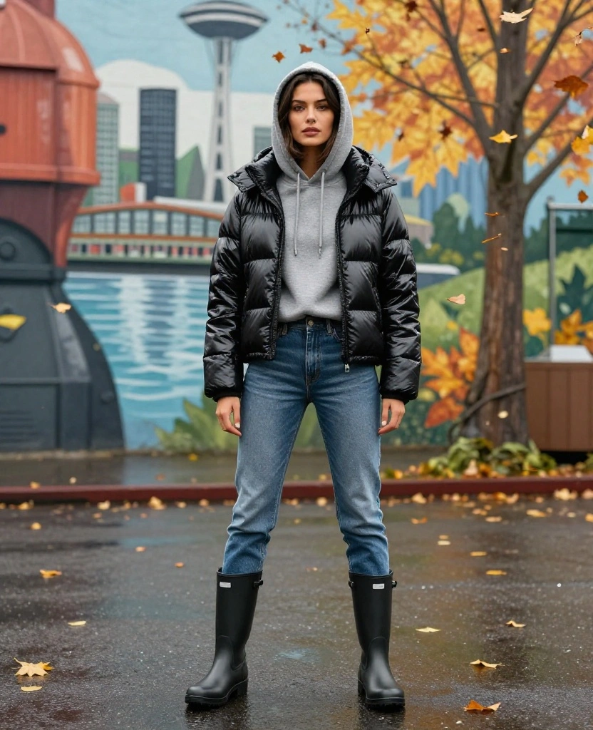 15 Seattle November Outfits That Are Stylish, Warm, and Totally Rain-Ready! 29 what to wear in Seattle in November 15 Seattle November Outfits That Are Stylish, Warm, and Totally Rain-Ready! - 5. Stylish Puffer Jackets 1
