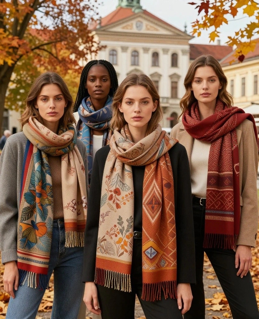 15 Stylish Tips for Dressing in Ljubljana This October (You’ll Love #11!) 29 what to wear in Ljubljana in October 15 Stylish Tips for Dressing in Ljubljana This October (You’ll Love #11!) - 5. Accessorize with Scarves 1