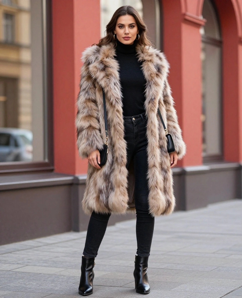 15 Travel Outfit Ideas for Warsaw in October That'll Keep You Cozy and Chic! 29 what to wear in Warsaw in October 15 Travel Outfit Ideas for Warsaw in October That'll Keep You Cozy and Chic! - 5. Chic Faux Fur Coats with Casual Outfits 1