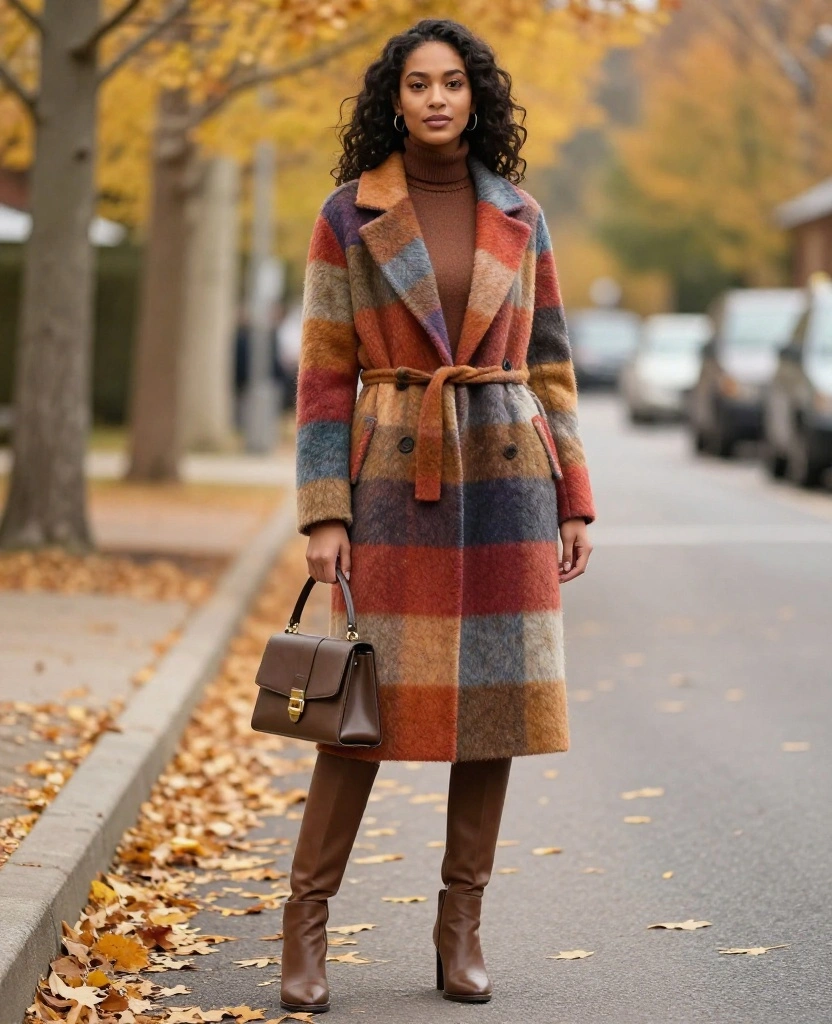 15 Trending Outfits for Your Aspen Adventure in October (You Won't Believe #7!) 66 What to Wear in Aspen in October 15 Trending Outfits for Your Aspen Adventure in October (You Won't Believe #7!) - 10. Colorful Wool Blend Coat 1