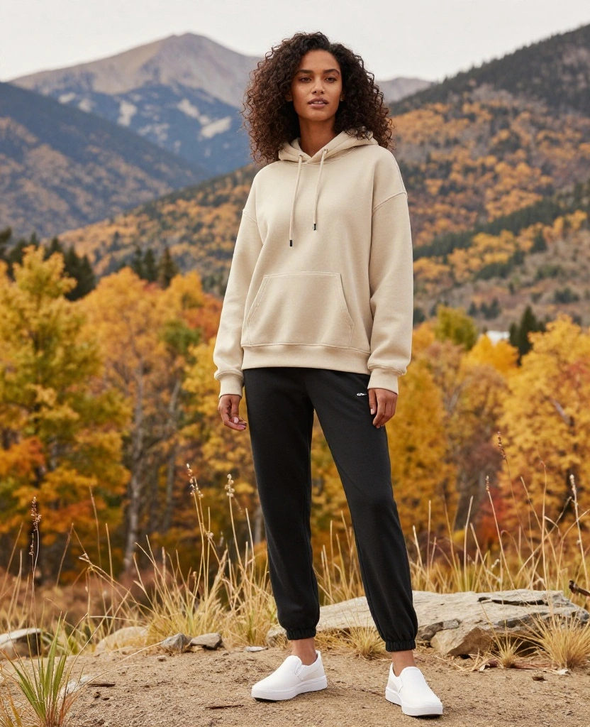 15 Trending Outfits for Your Aspen Adventure in October (You Won't Believe #7!) 52 What to Wear in Aspen in October 15 Trending Outfits for Your Aspen Adventure in October (You Won't Believe #7!) - 8. Oversized Hoodie and Joggers 1