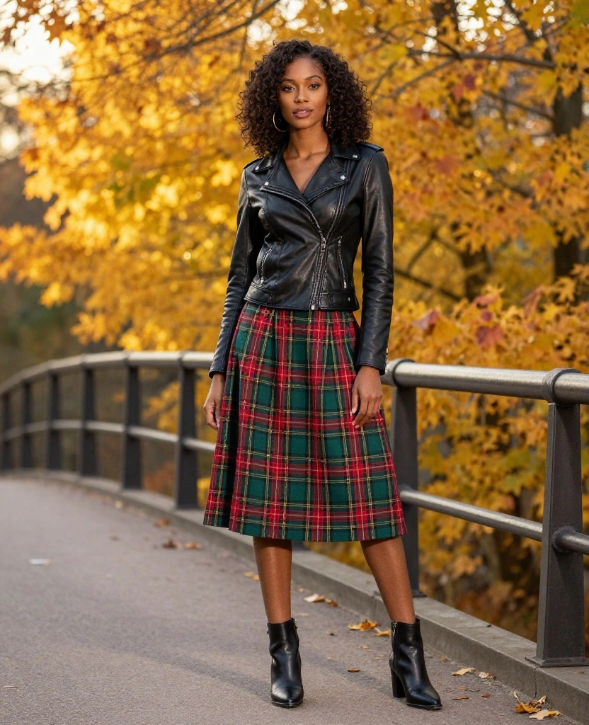 15 Trendy Fall Outfits for Your Bratislava Trip in October (Surprise #3 Will Wow You!) 8 what to wear in Bratislava in October 15 Trendy Fall Outfits for Your Bratislava Trip in October (Surprise #3 Will Wow You!) - 2. Earthy Tartan 1